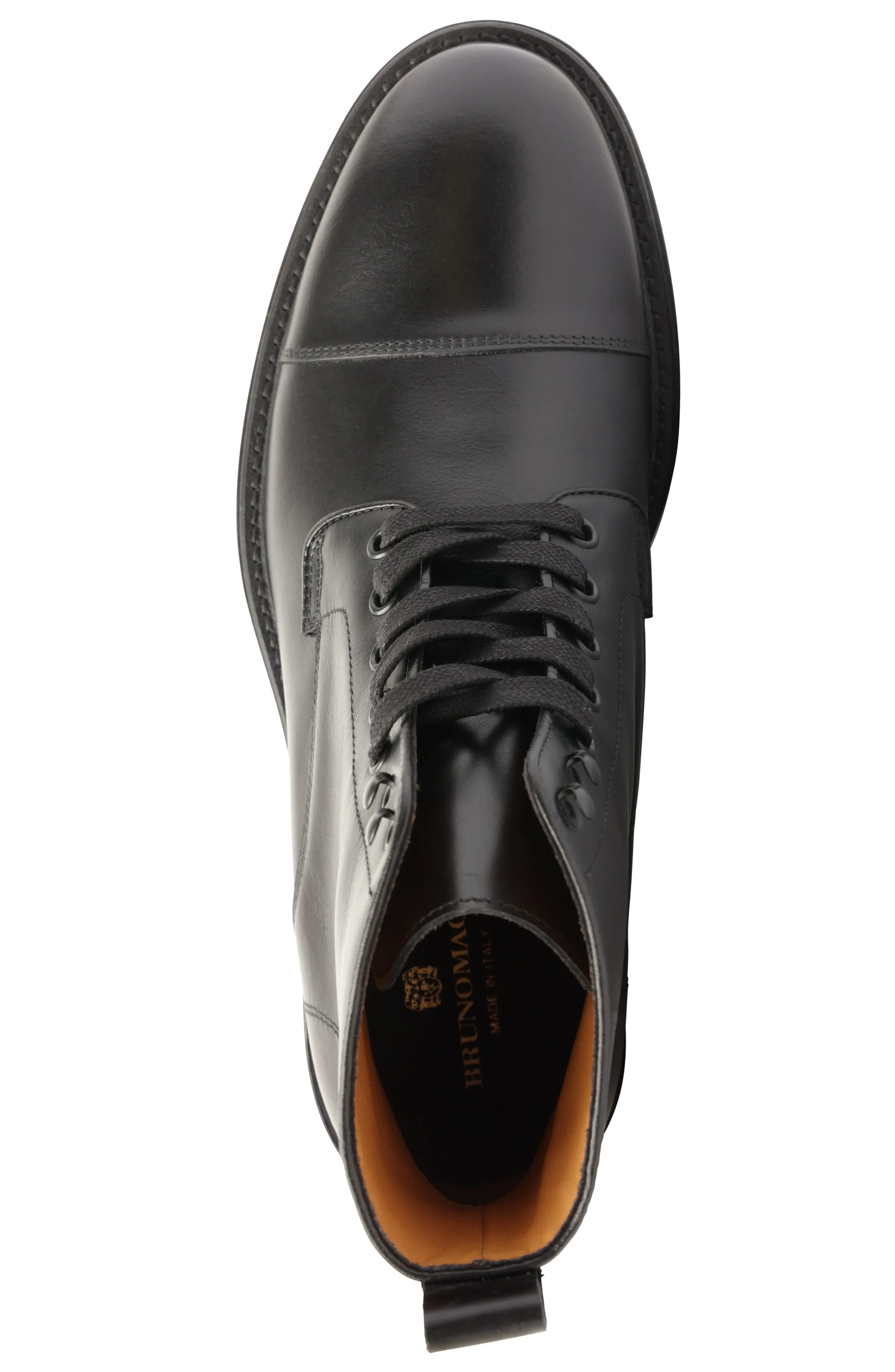 King Casual Cap-Toe Leather Boot - Black sold by Bruno Magli product image thumbnail 5