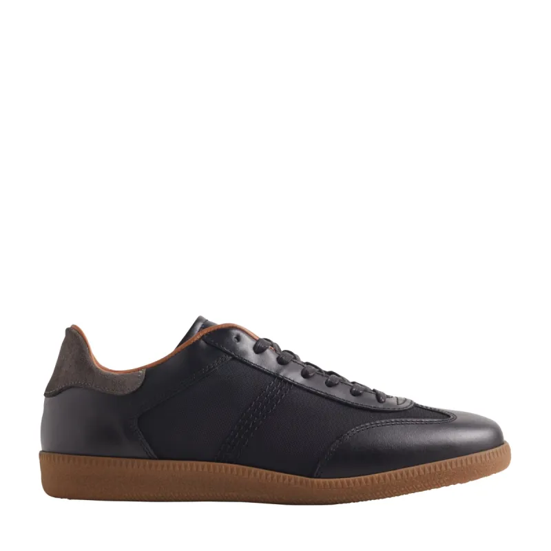 Dano Leather & Nylon Sneaker - Black sold by Bruno Magli