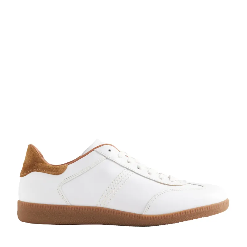 Dano Leather & Suede Sneaker - White sold by Bruno Magli