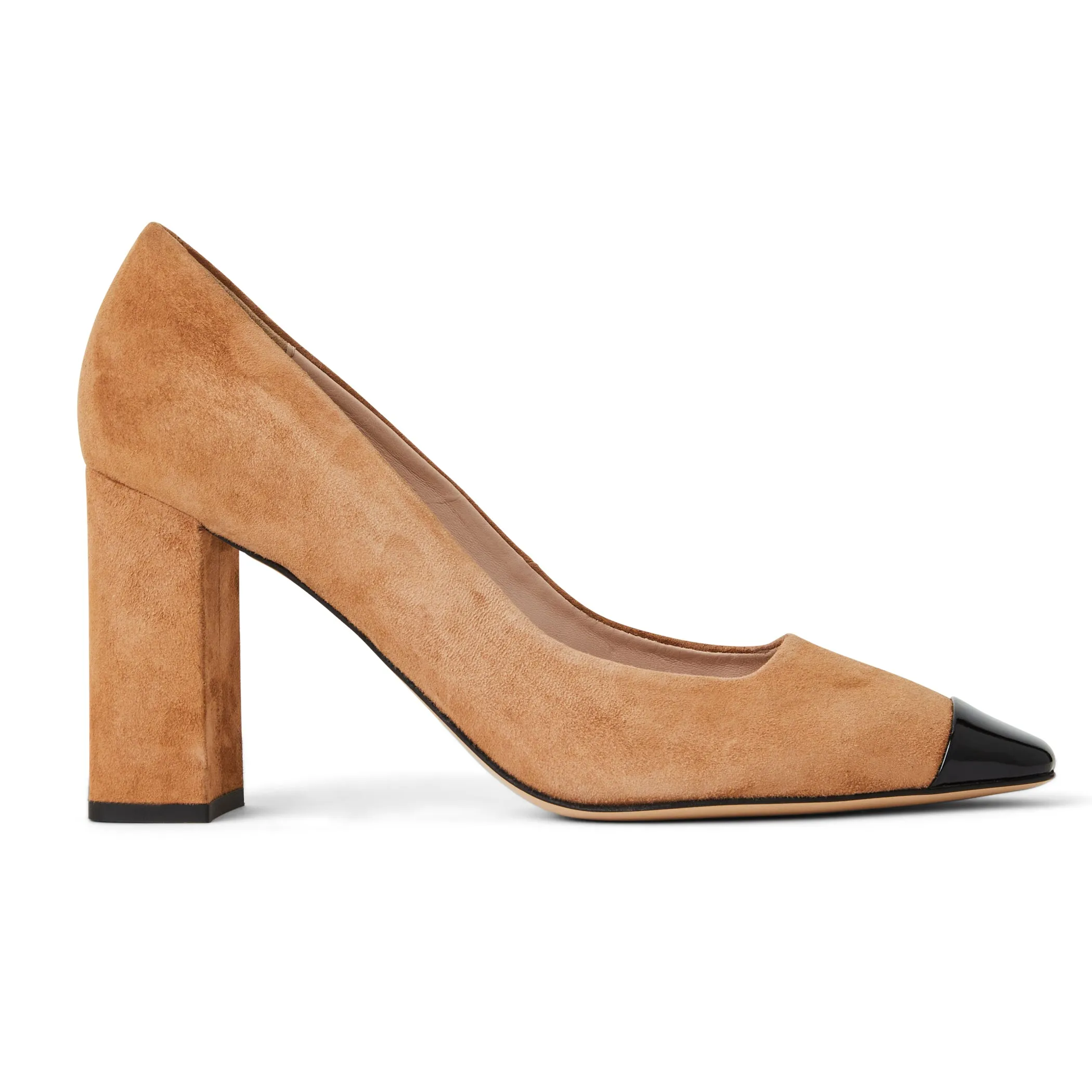 Melania Square Toe Suede Pump- Camel Suede sold by Bruno Magli product image thumbnail 3