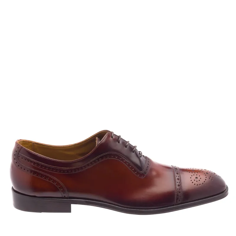 Ancona Cap-Toe Oxford - Cognac sold by Bruno Magli