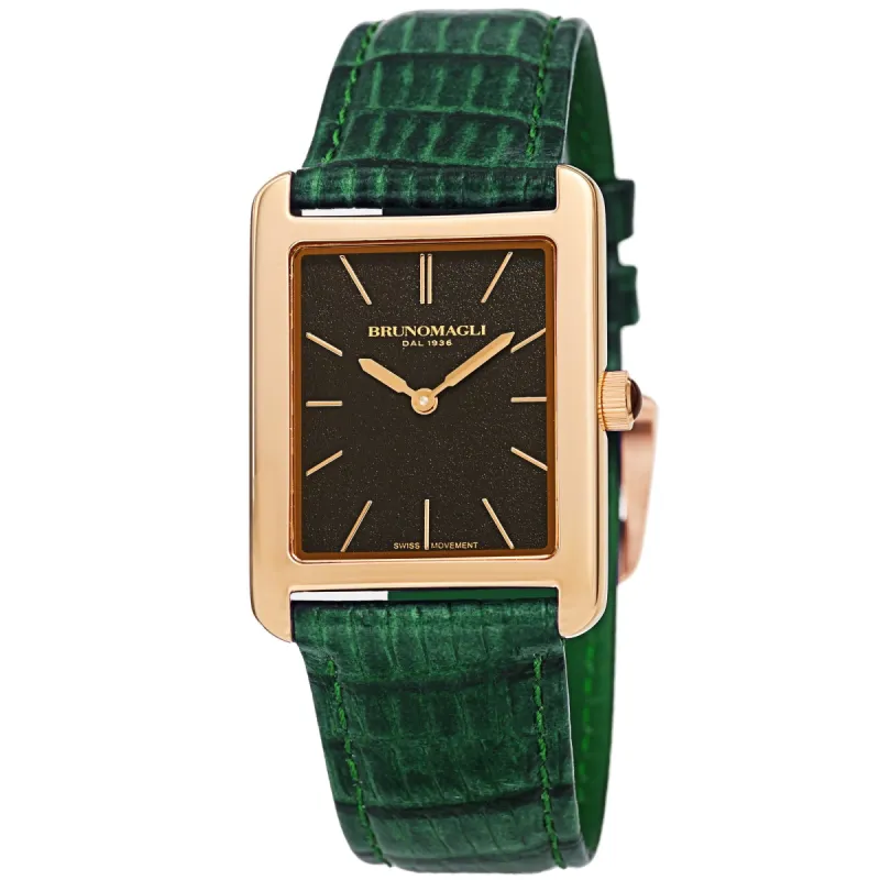 Women's Giulia 1501 Watch - Gold-Tone/Hunter Green sold by Bruno Magli