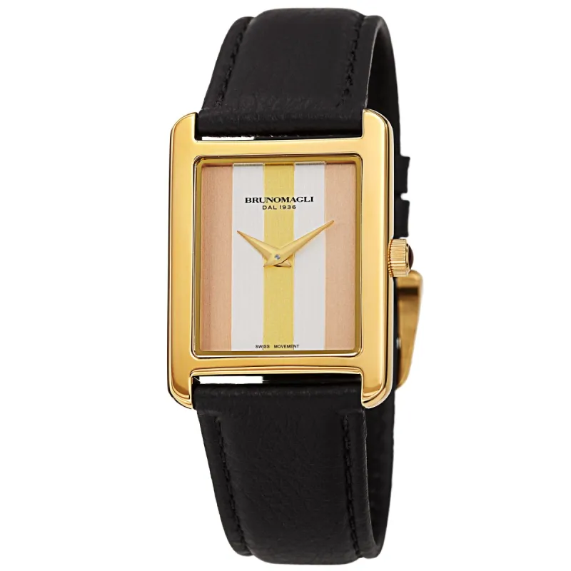 Women's Giulia 1502 Watch - Gold-Tone/Black sold by Bruno Magli
