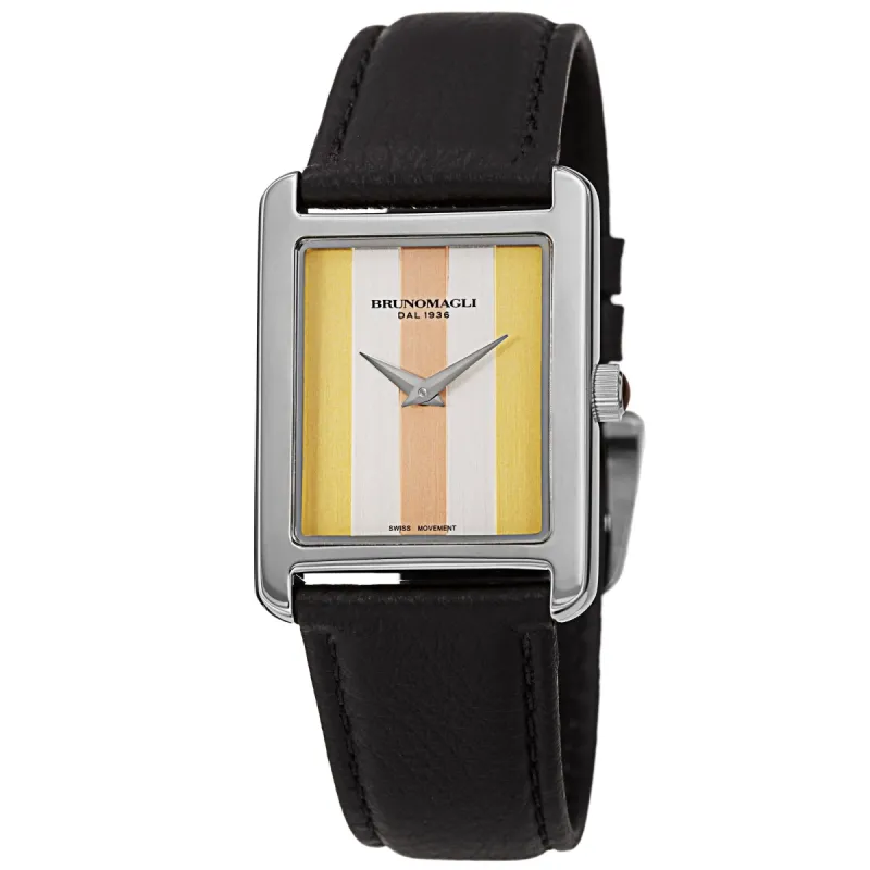Women's Giulia 1502 Watch - Silver-Tone/Black sold by Bruno Magli