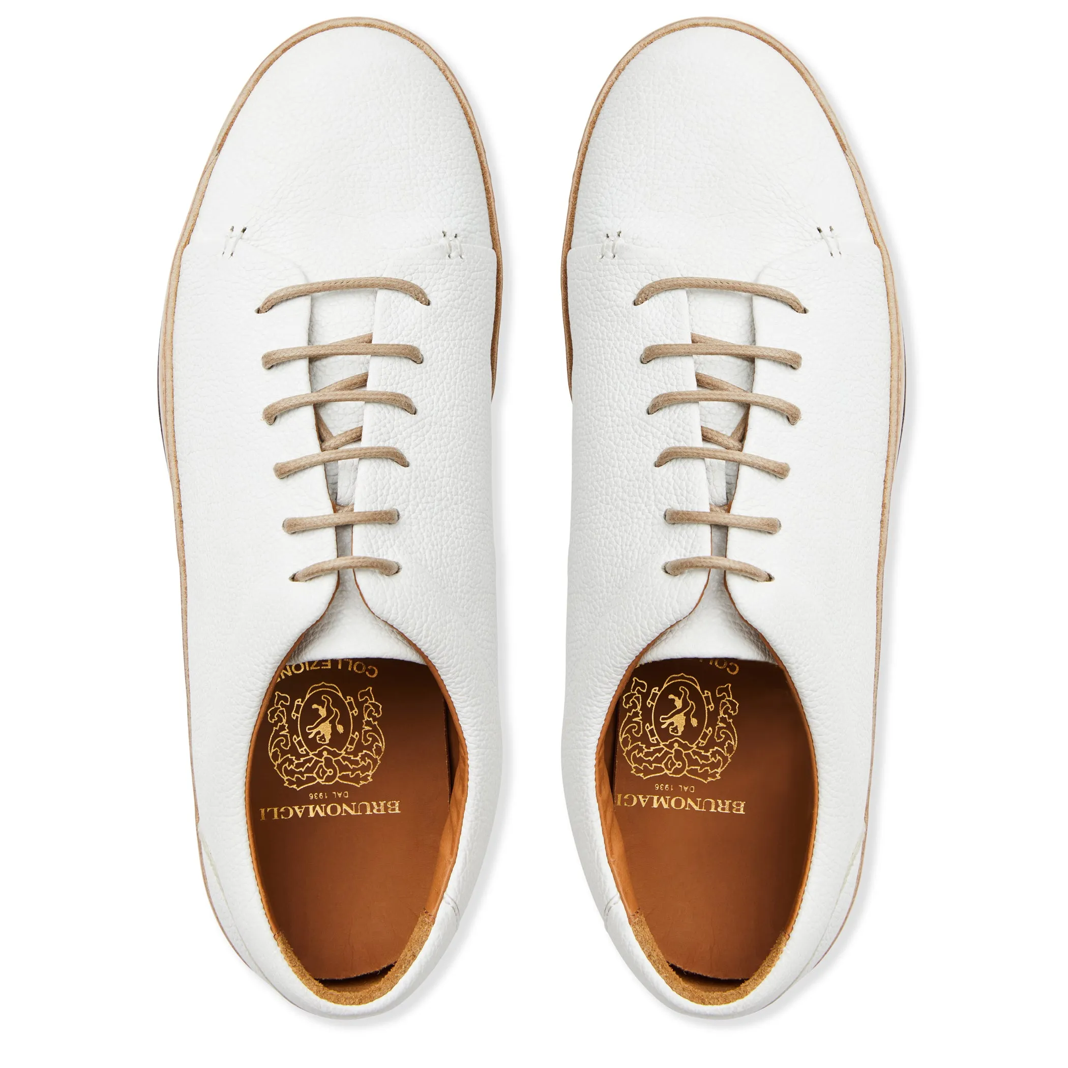 TRENTO leather court sneaker WHITE sold by Bruno Magli product image thumbnail 5