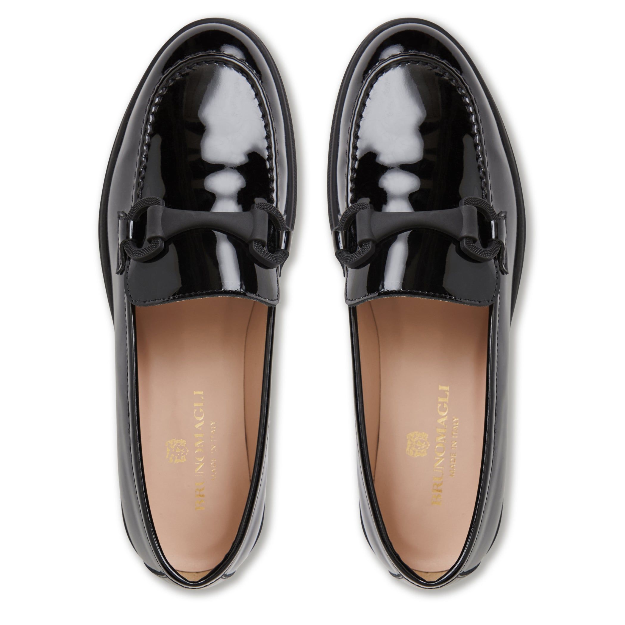 Manila Modern Patent Loafer- Black Patent sold by Bruno Magli product image thumbnail 5