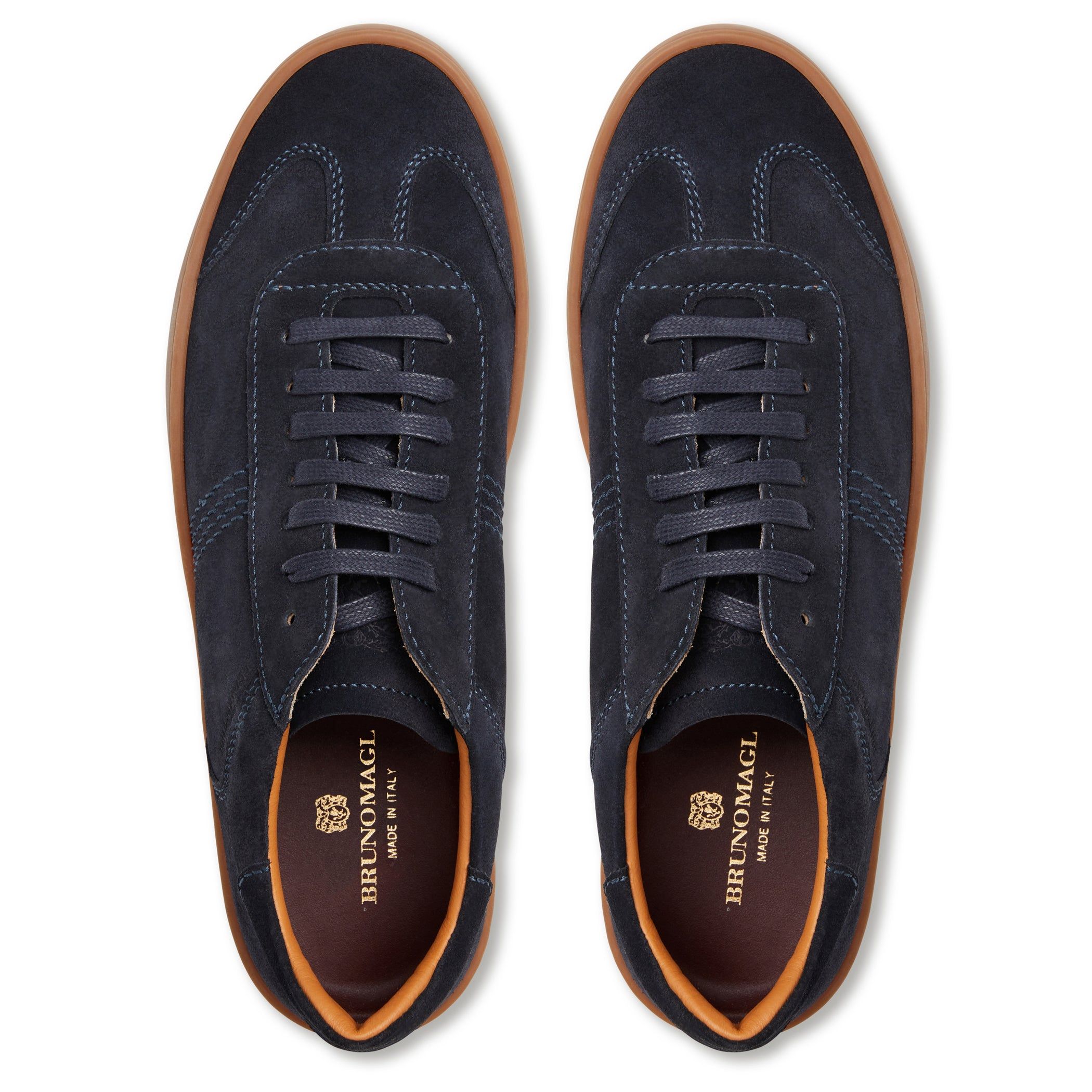 Bono Suede Lace-up Sneaker-Dark Blue sold by Bruno Magli product image thumbnail 5