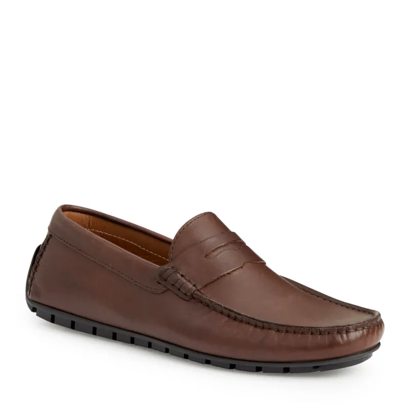 Xane Casual Leather Driving Moccassin-Brown sold by Bruno Magli