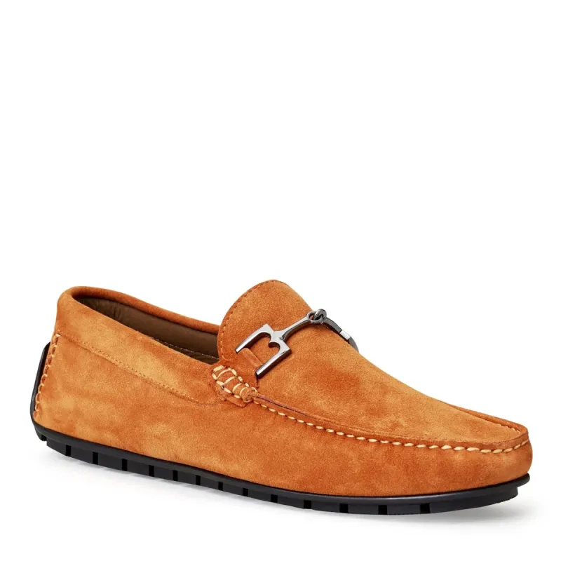 XANDER CASUAL SUEDE DRIVING MOCCASIN-Orange sold by Bruno Magli
