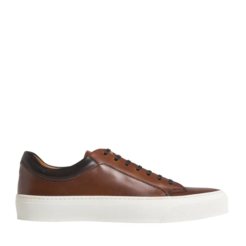Oslo Leather Sneaker - Cognac sold by Bruno Magli