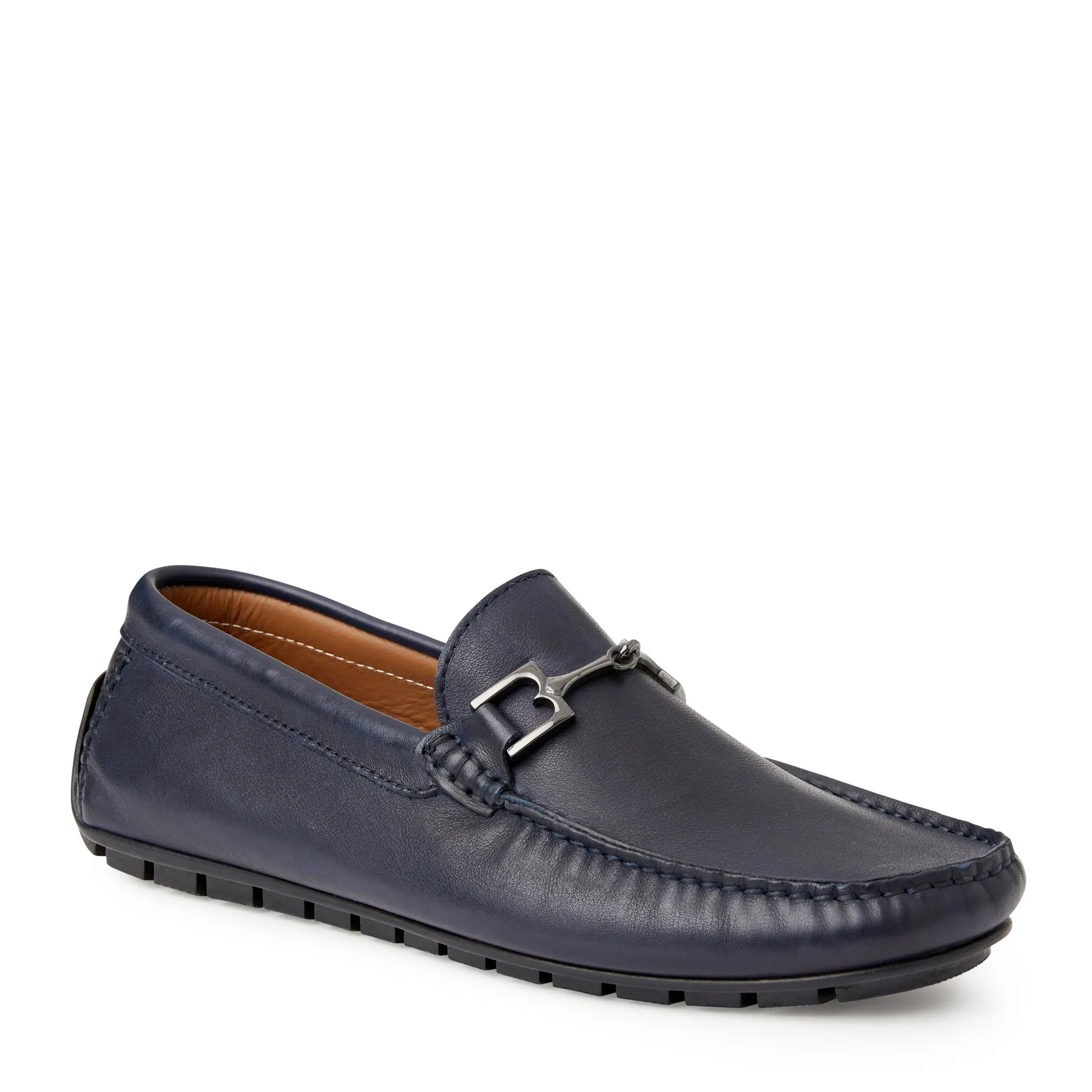 Xander Casual Leather Driving Moccassin-Navy sold by Bruno Magli