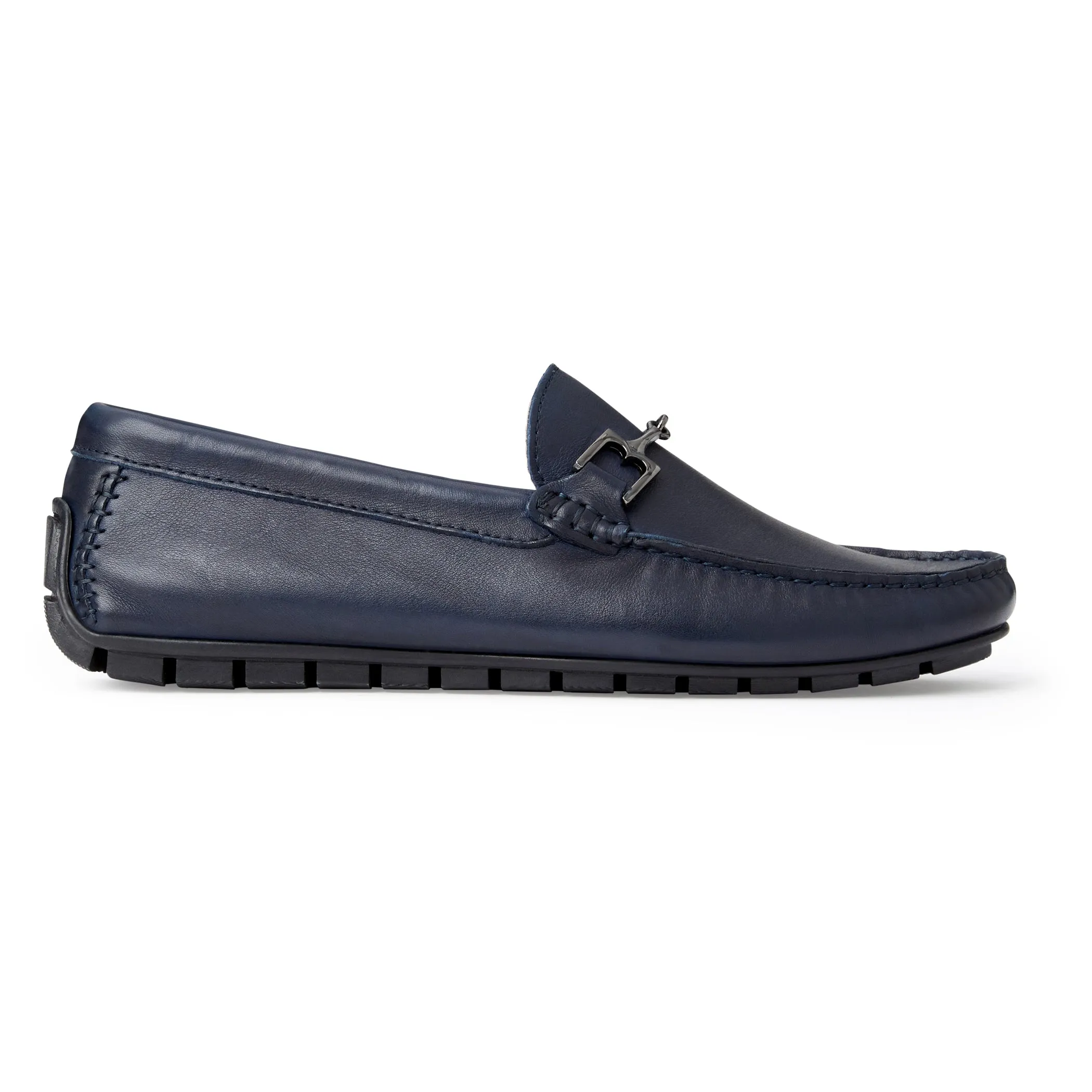Xander Casual Leather Driving Moccassin-Navy sold by Bruno Magli product image thumbnail 2