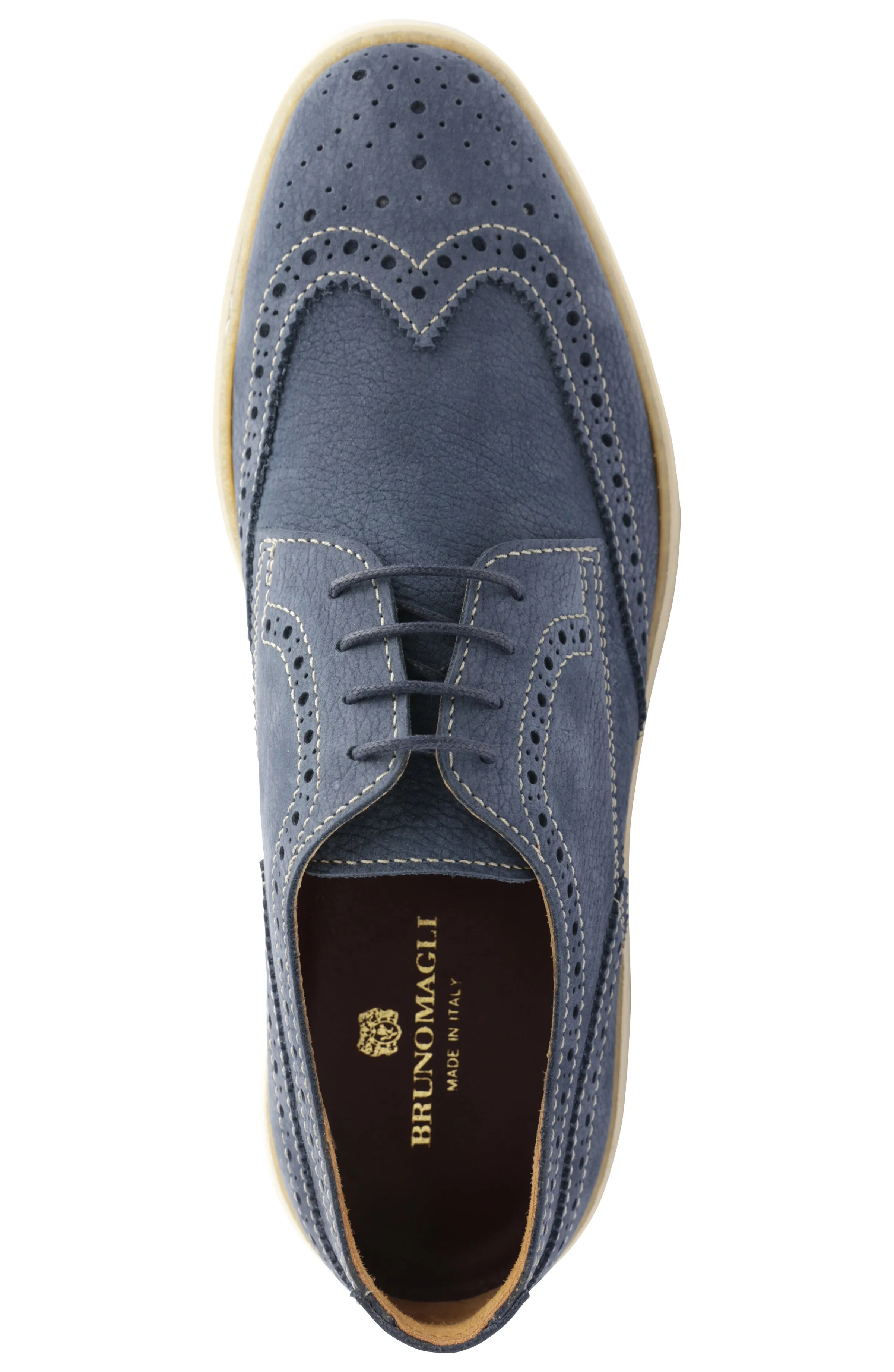 Salento Brogue Wingtip Leather Derby - Blue sold by Bruno Magli product image thumbnail 5