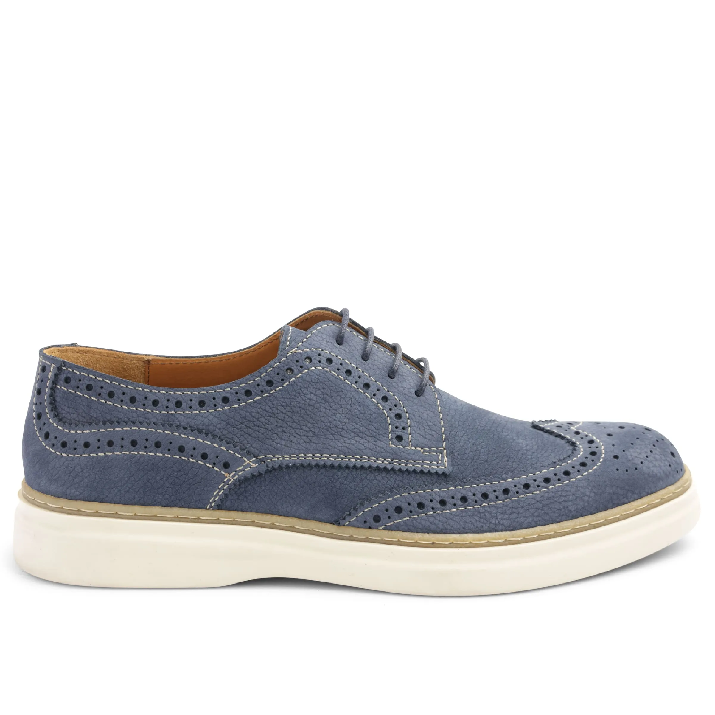 Salento Brogue Wingtip Leather Derby - Blue sold by Bruno Magli product image thumbnail 2