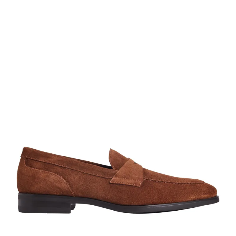 Brando Suede Loafer - Cognac sold by Bruno Magli