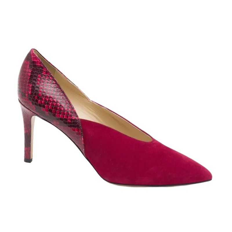Ale Women's Pump - Dark Red/Print sold by Bruno Magli