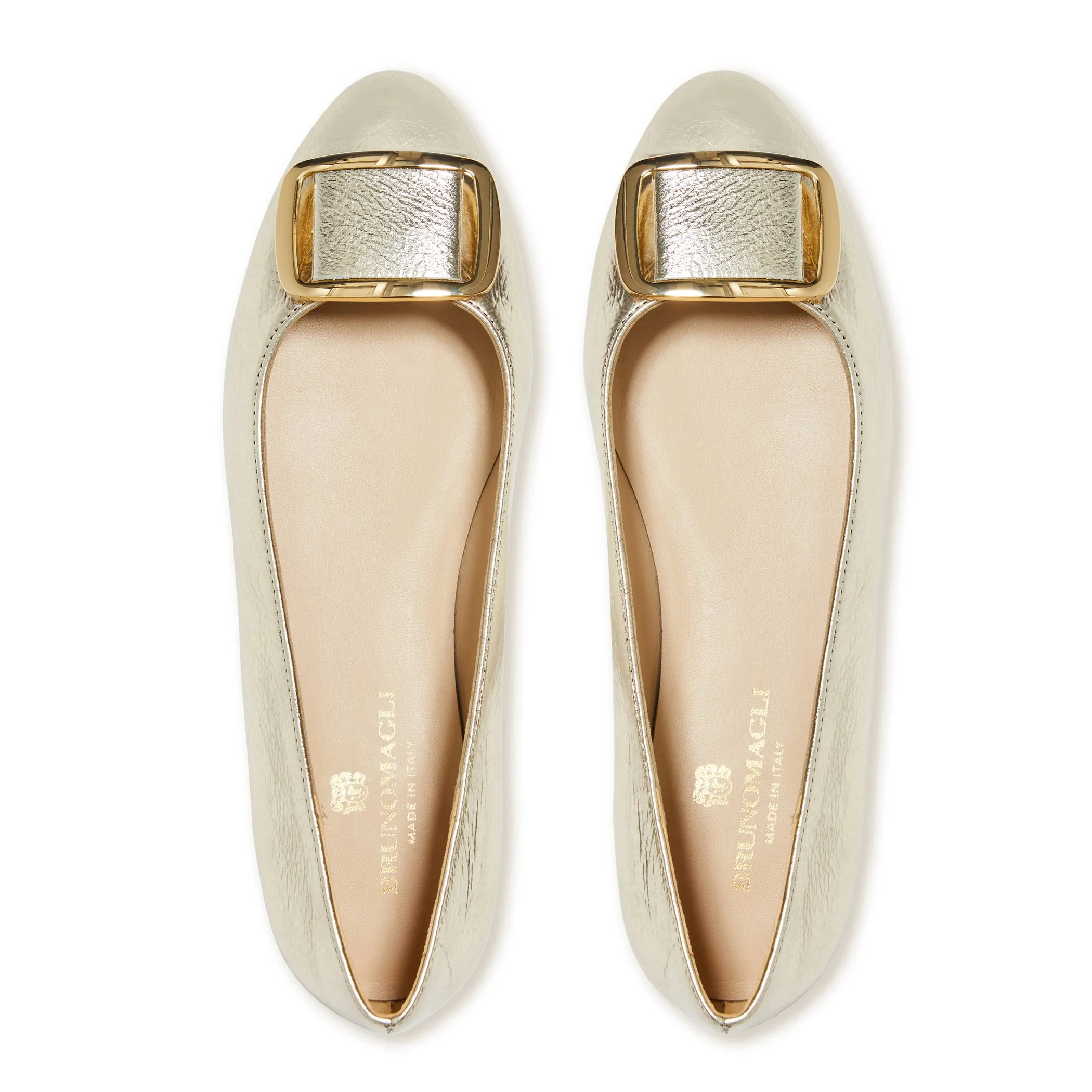 MARCELLA BALLET FLAT GOLD METALLIC sold by Bruno Magli product image thumbnail 5