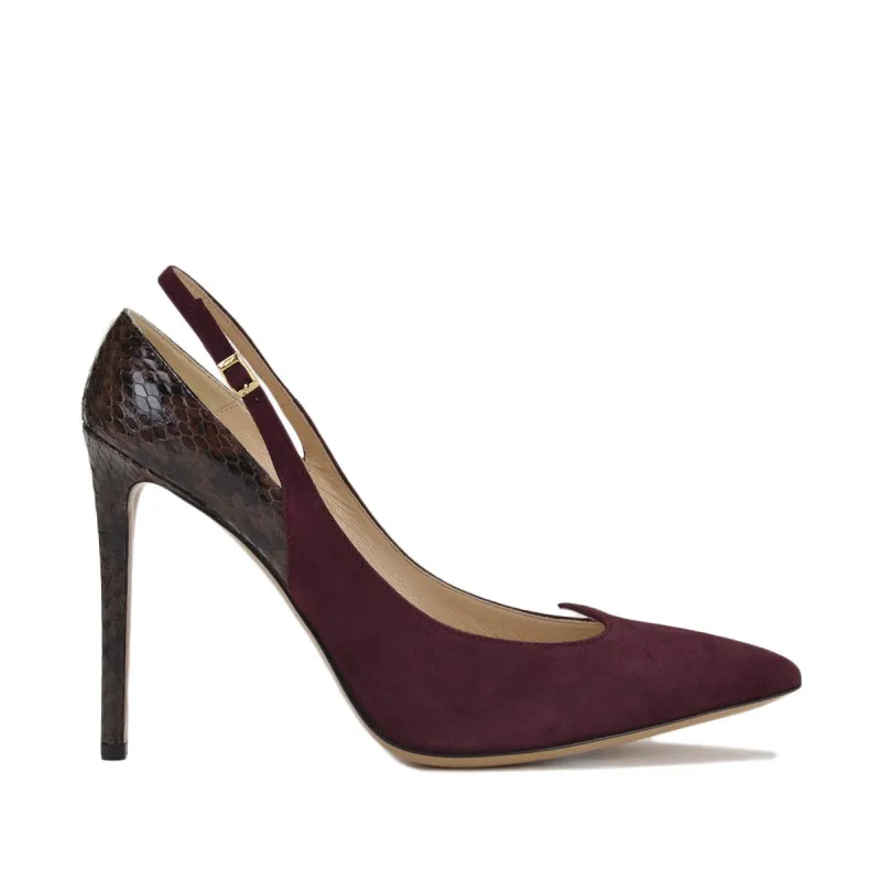 Anna Women's Slingback 4" Heels - Bordo sold by Bruno Magli