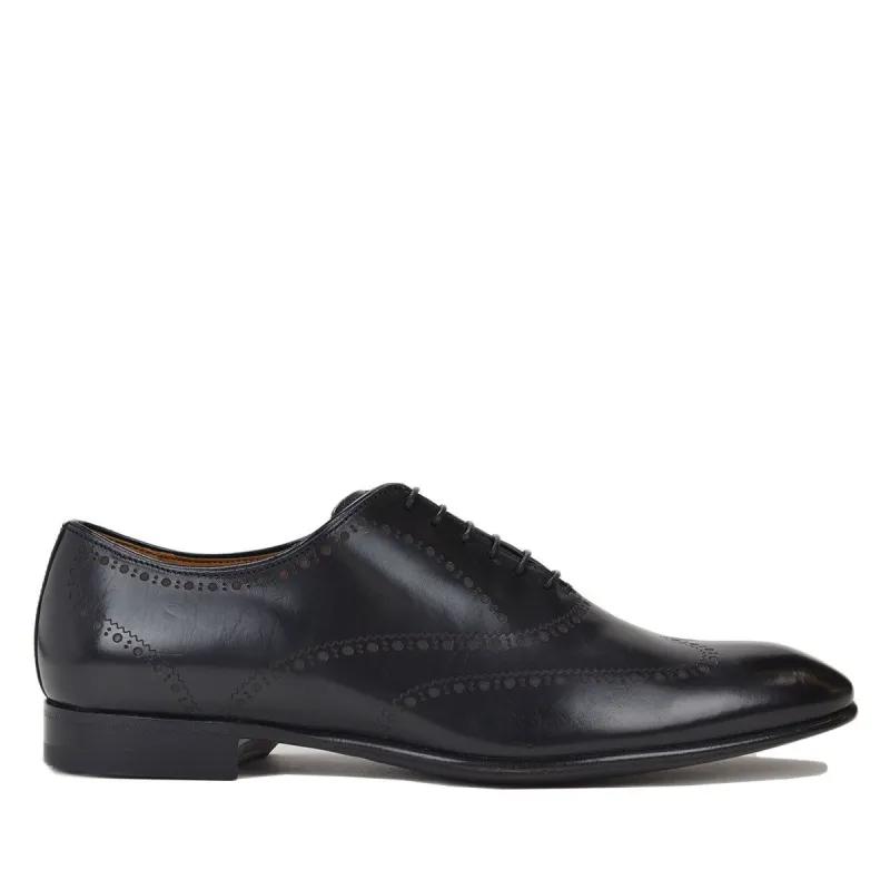 Vittorio Men's Leather Lace-up Oxford - Black sold by Bruno Magli