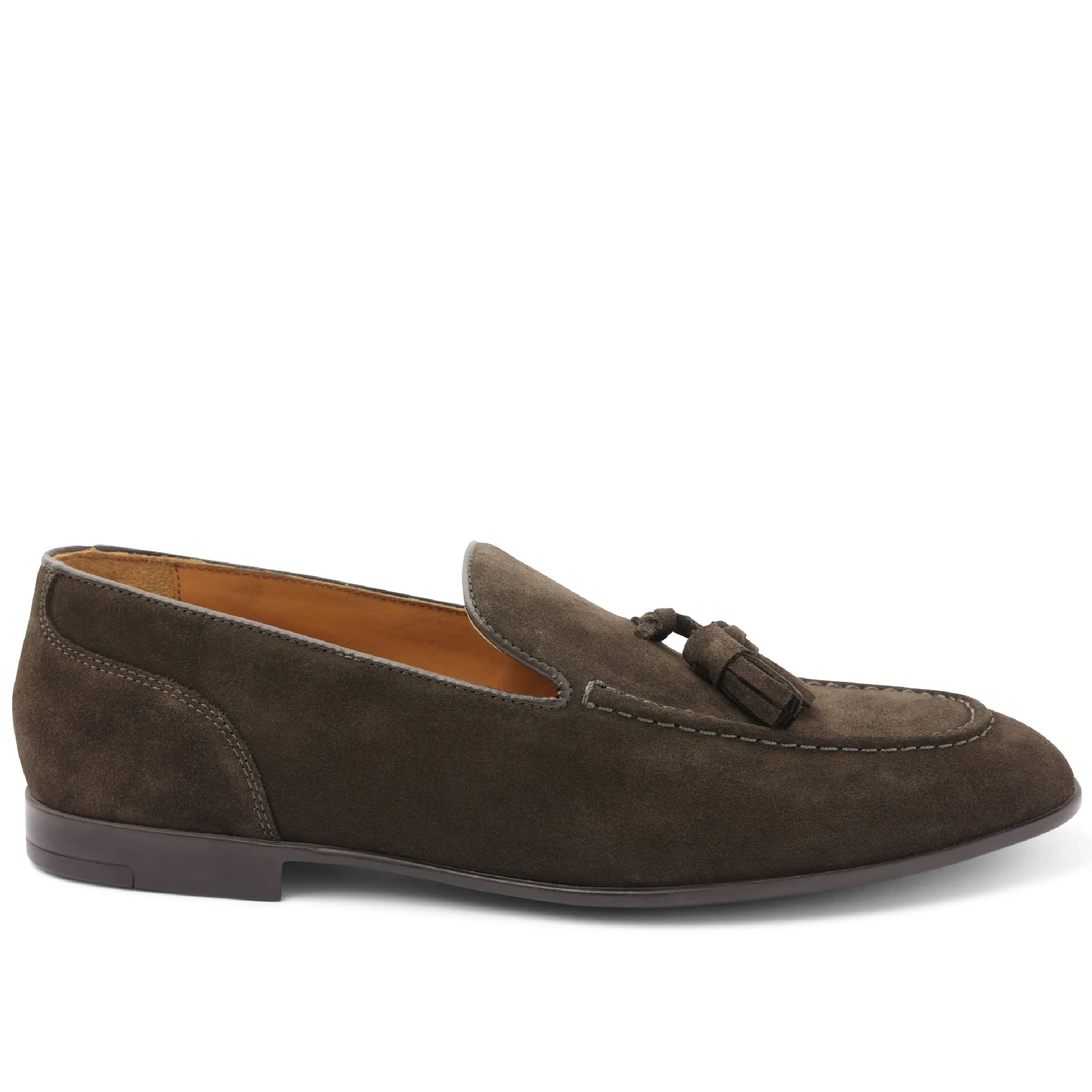 Luis Casual Suede Tailored Loafer - Dark Brown sold by Bruno Magli product image thumbnail 2