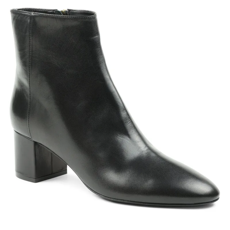 Vinny Leather Ankle Boot - Black sold by Bruno Magli