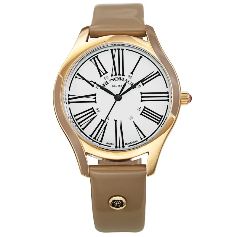 Women's Alessia 1381 Watch - Gold-Tone/Grey sold by Bruno Magli