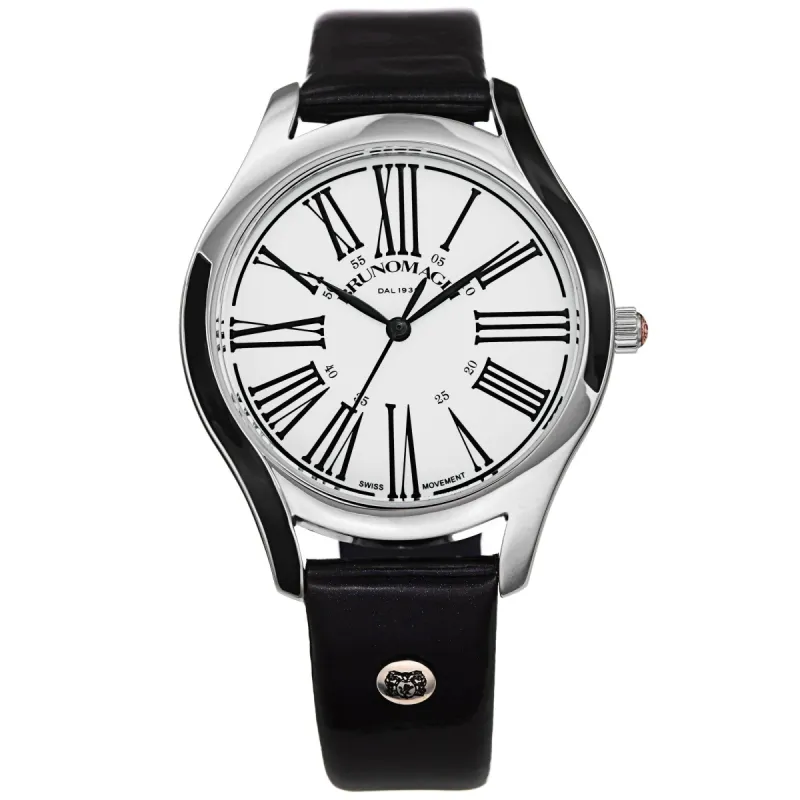 Women's Alessia 1381 Watch - Silver-Tone/Black sold by Bruno Magli