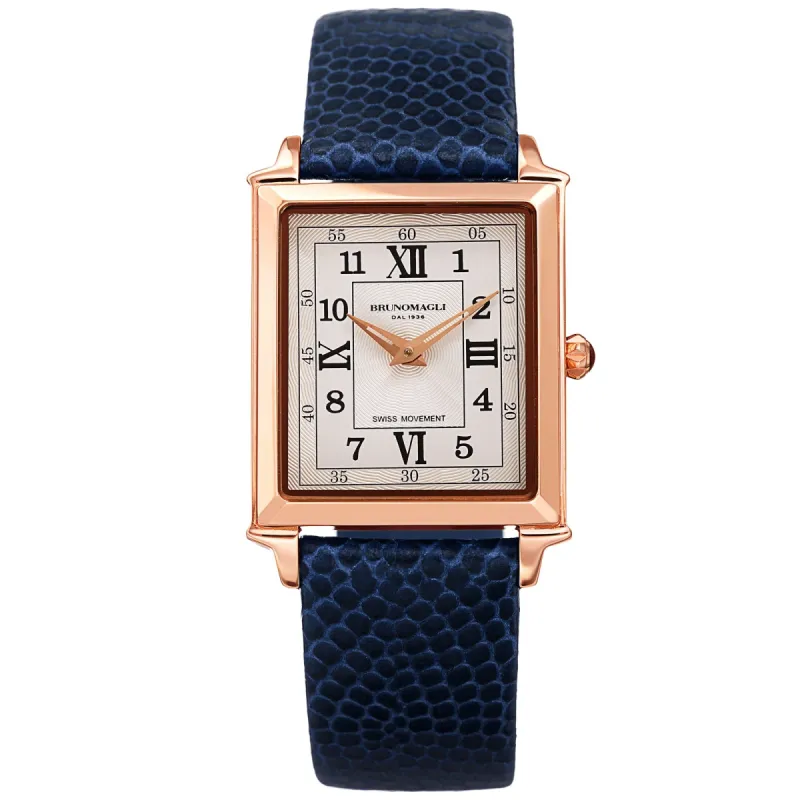 Women's Valentina Romana Watch - Rose Gold-Tone/Navy sold by Bruno Magli