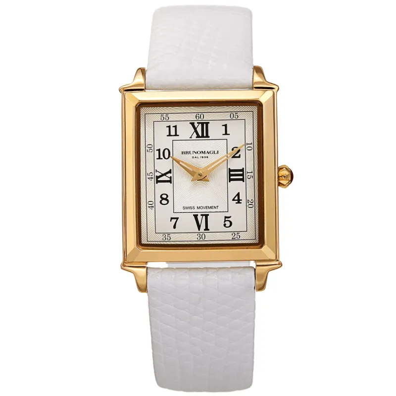 Women's Valentina Romana Watch - Gold-Tone/White sold by Bruno Magli