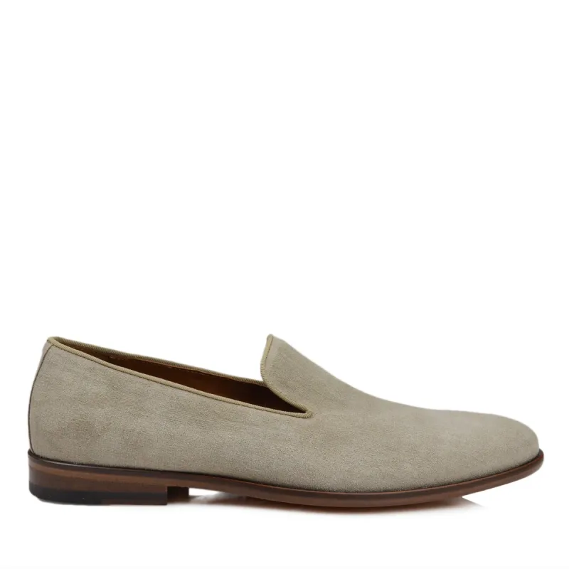 Picasso Suede Venetian Slip-On - Sand sold by Bruno Magli