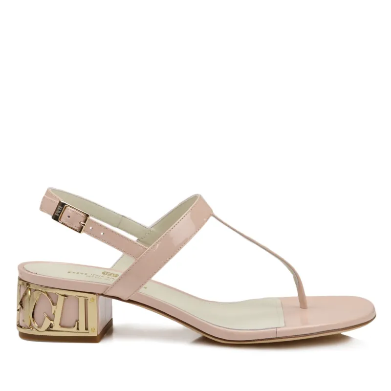 Venice Patent Leather Sandal - Nude sold by Bruno Magli
