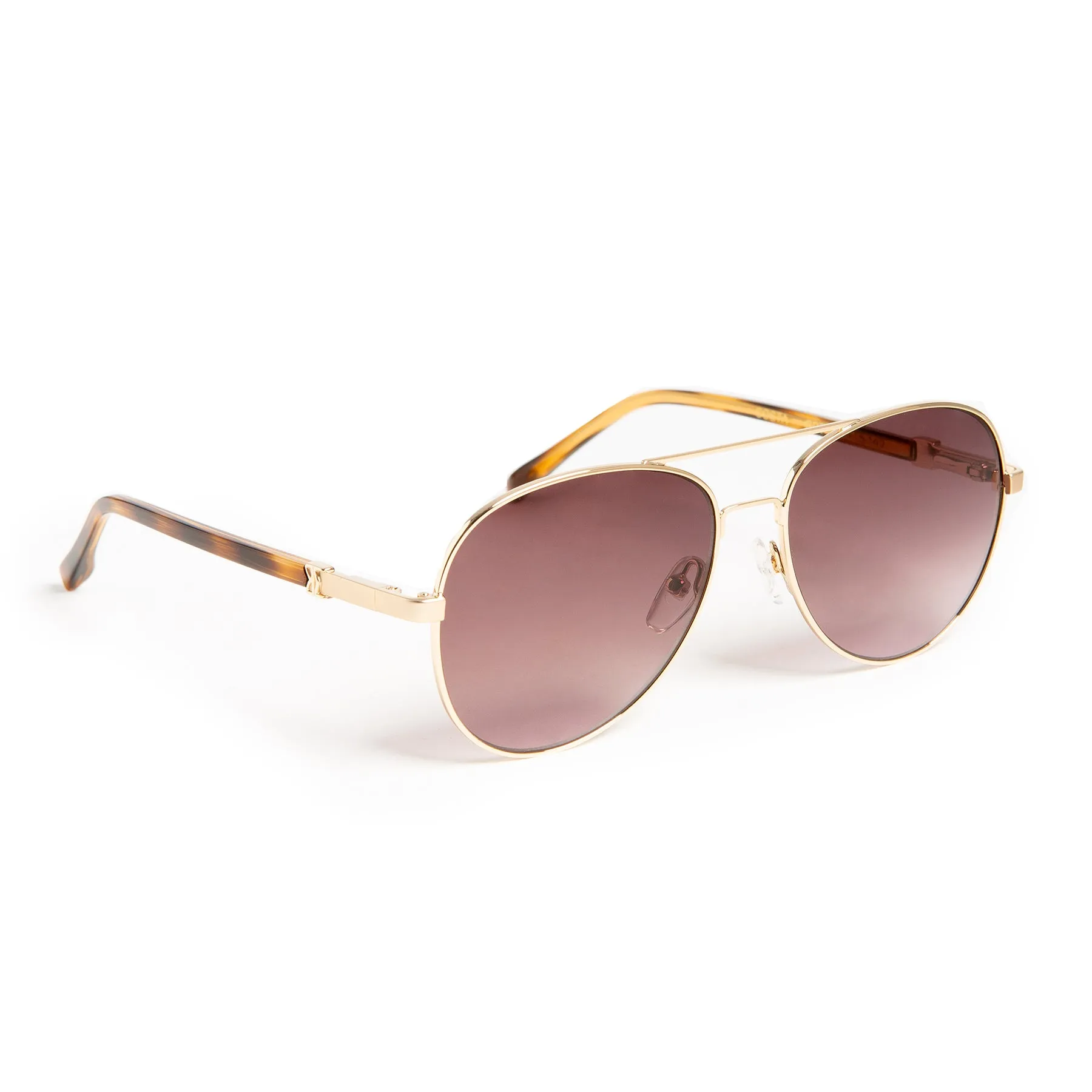 Costa Aviator Sunglasses - Gold Tortoise sold by Bruno Magli