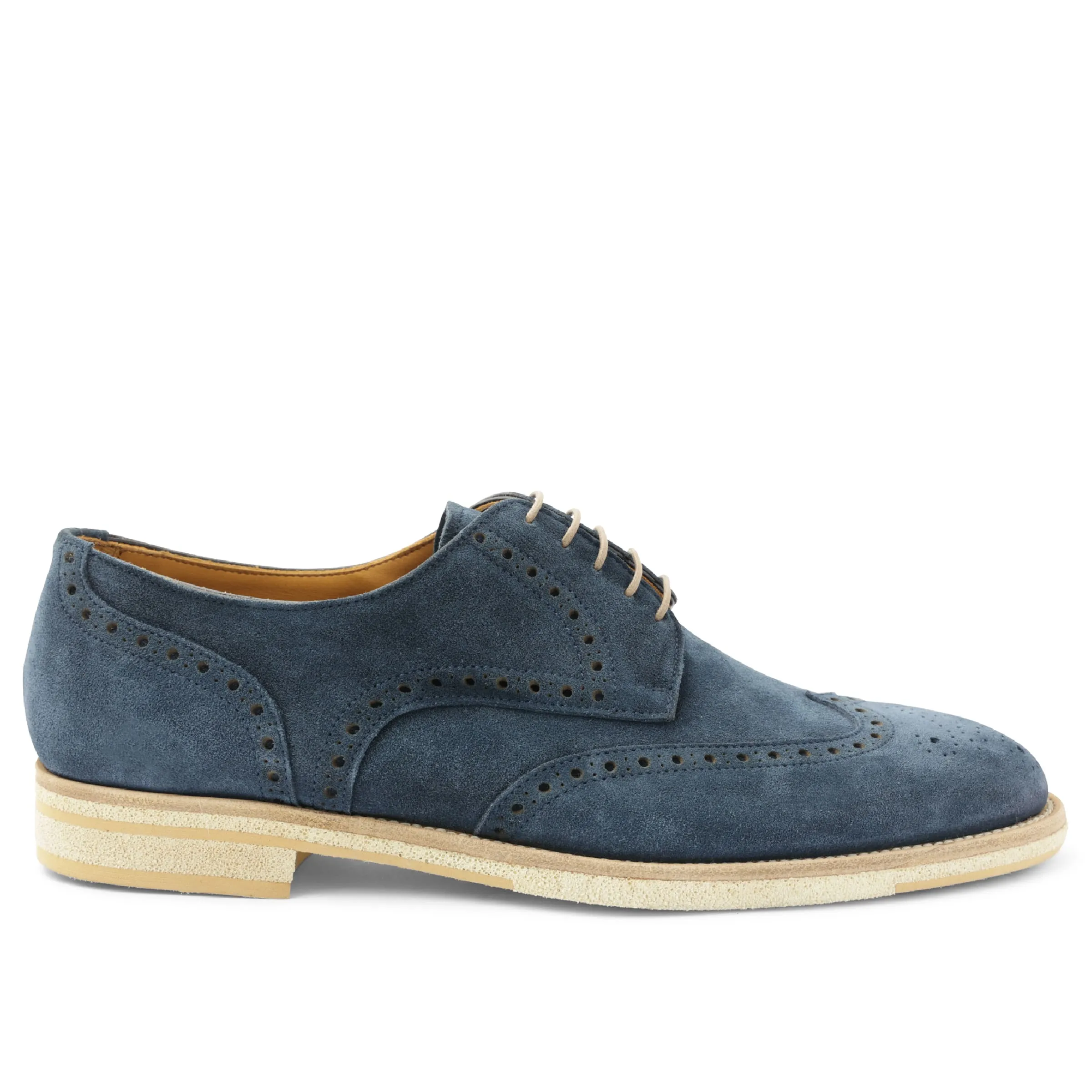Milano Classic Wingtip Suede Oxford - Navy sold by Bruno Magli product image thumbnail 2