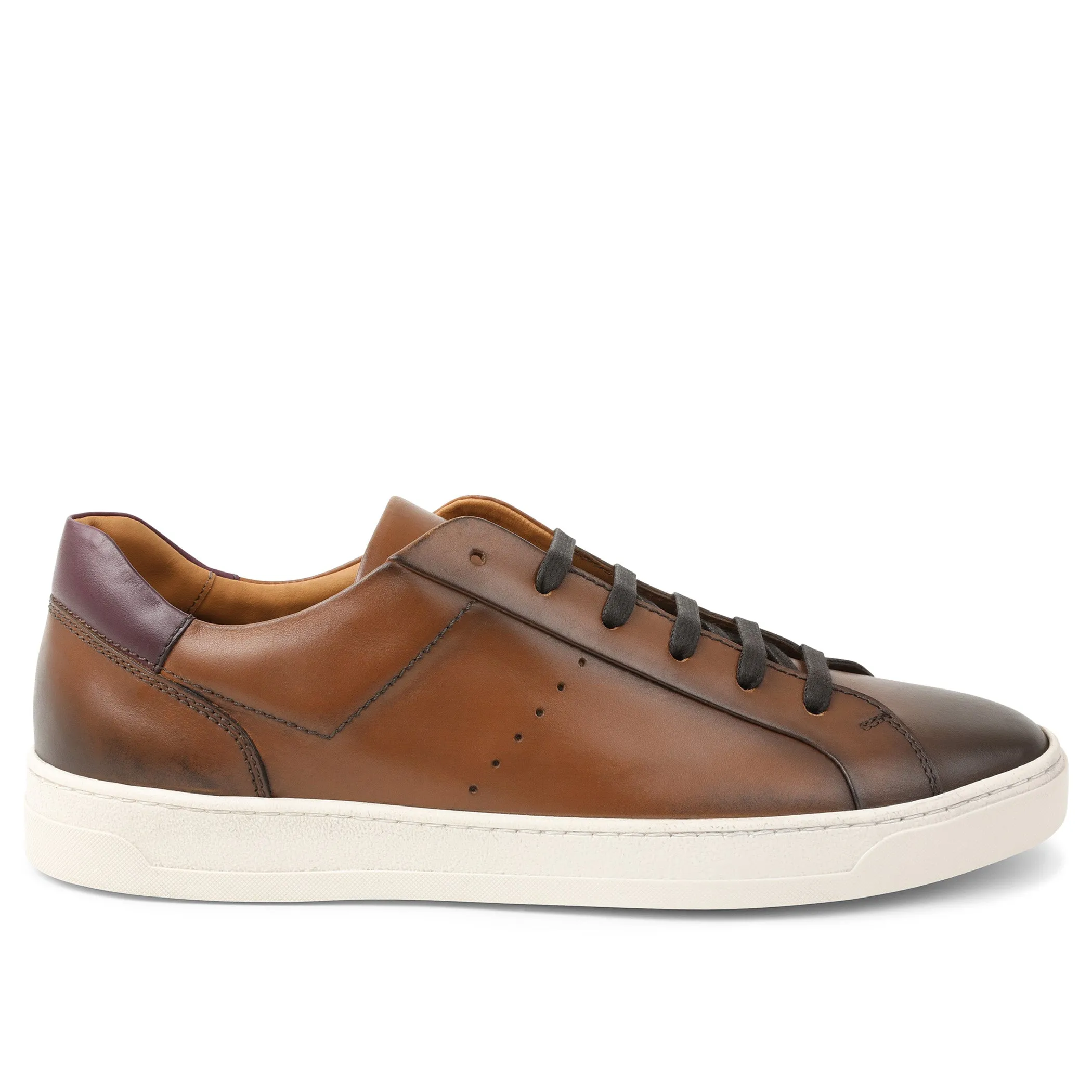 Dante Lace-to-Toe Leather Sneaker - Cognac sold by Bruno Magli product image thumbnail 2