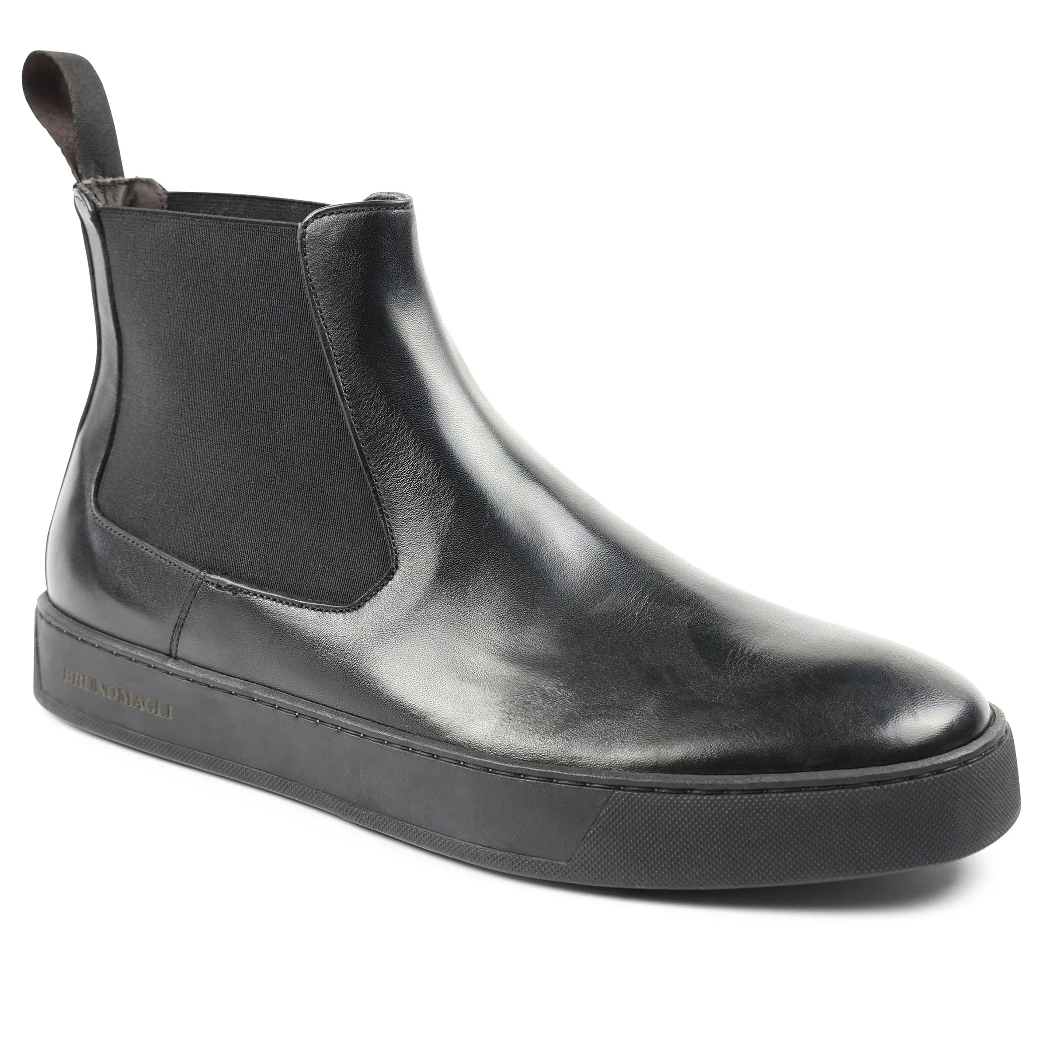 Romeo Twin-Gore Slip-On Chelsea Boot - Black sold by Bruno Magli