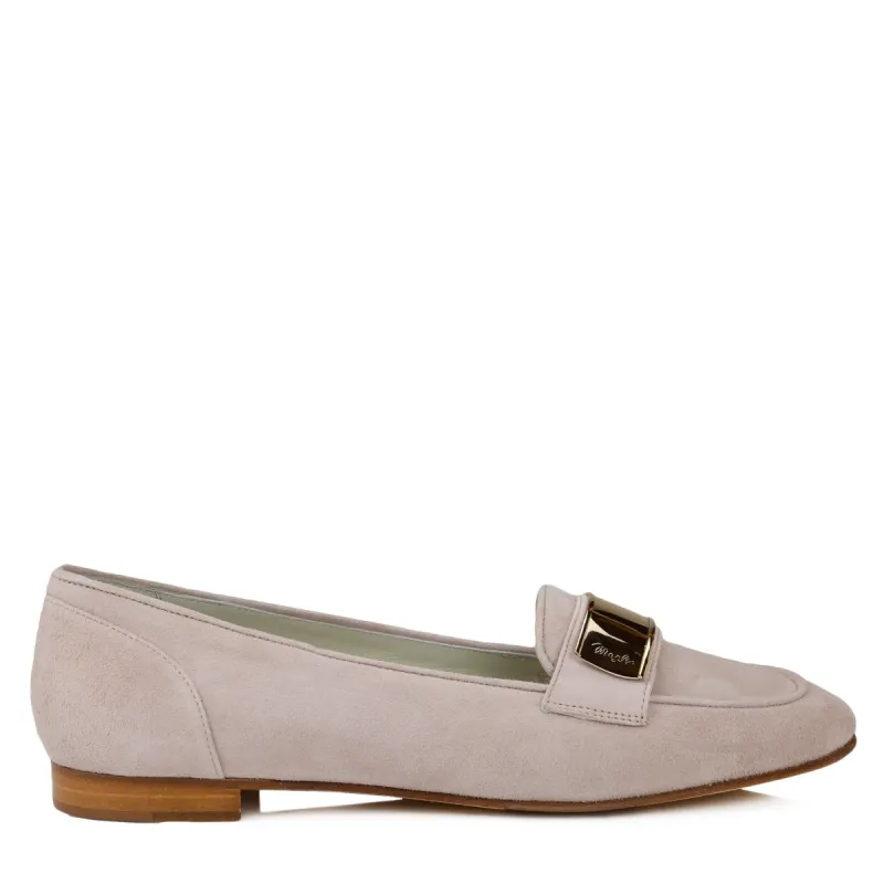 Simone Suede Loafer - Sand sold by Bruno Magli