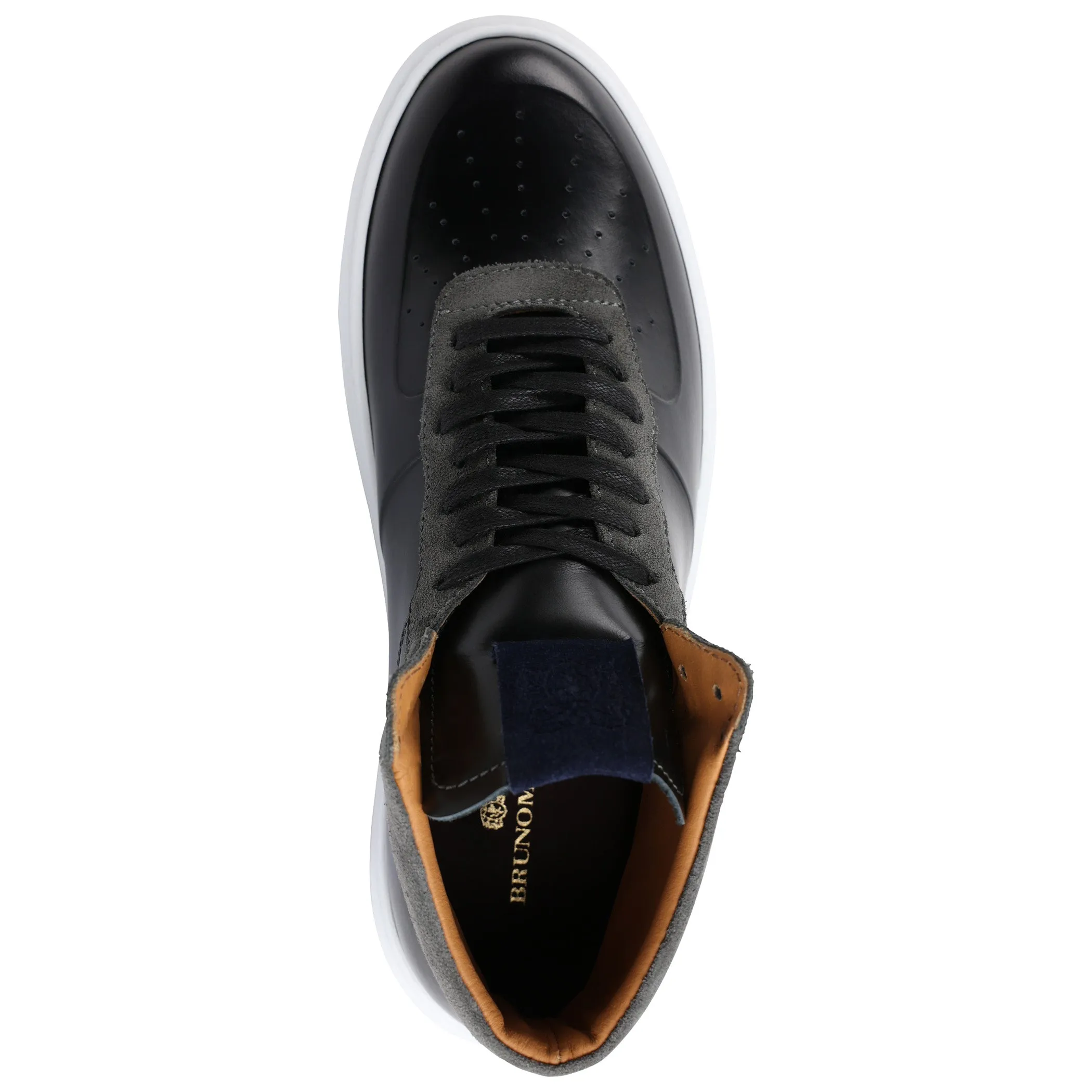 Festa High-Top Lace-Up Sneaker - Black/Grey sold by Bruno Magli product image thumbnail 4