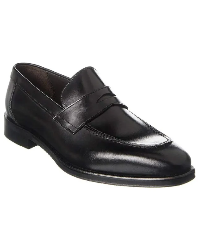 HUDSON Casual M Loafer BLACK CALF sold by Bruno Magli