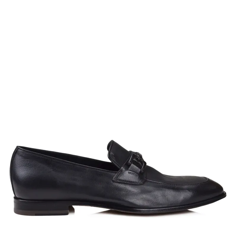 Indio Leather Bit Loafer - Black sold by Bruno Magli