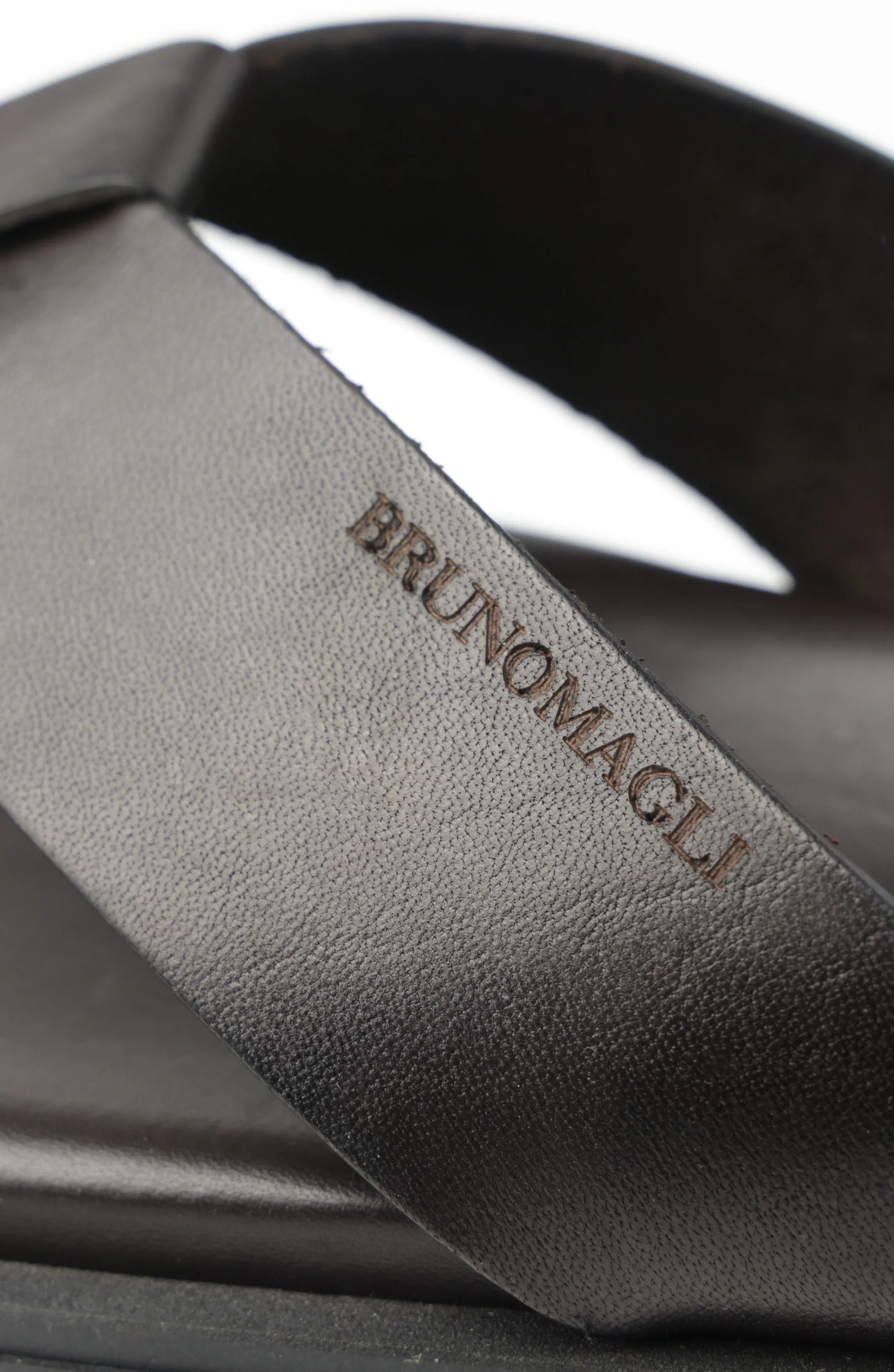 Romania Wide Banded Leather Thong Sandal - Dark Brown sold by Bruno Magli product image thumbnail 5