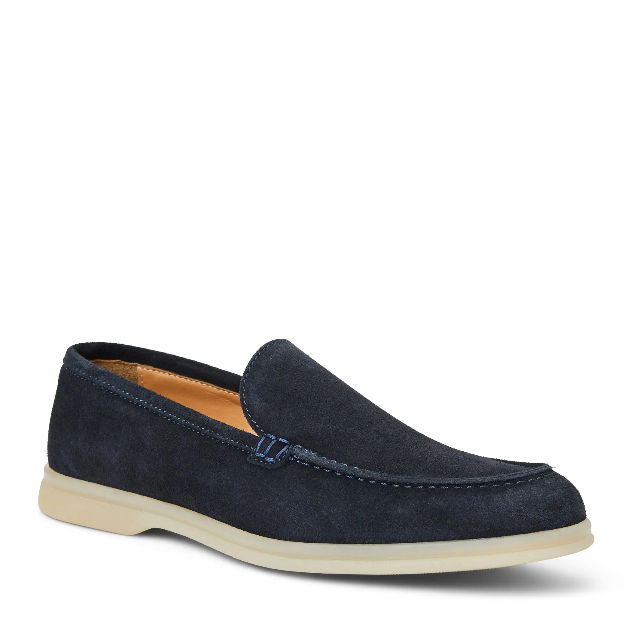 Primo Casual Slip on Loafer Navy Suede sold by Bruno Magli