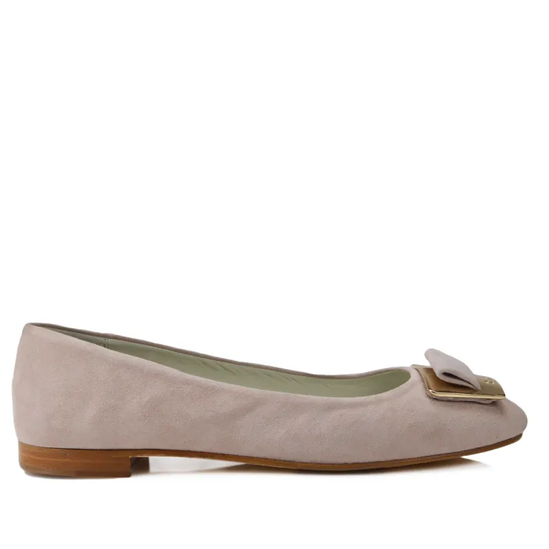 Vera Suede Ballet Flat - Sand Suede sold by Bruno Magli