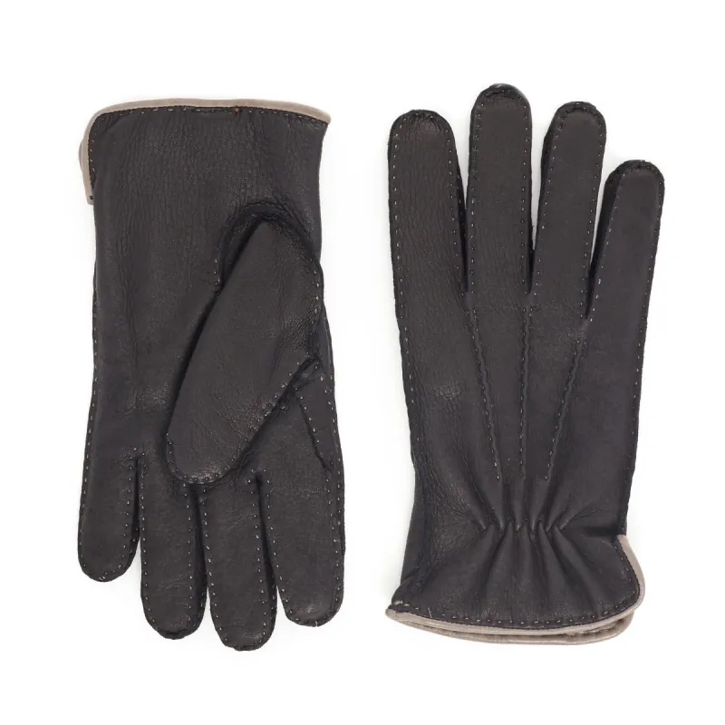 Lombardy Leather Men's Winter Gloves - Black sold by Bruno Magli