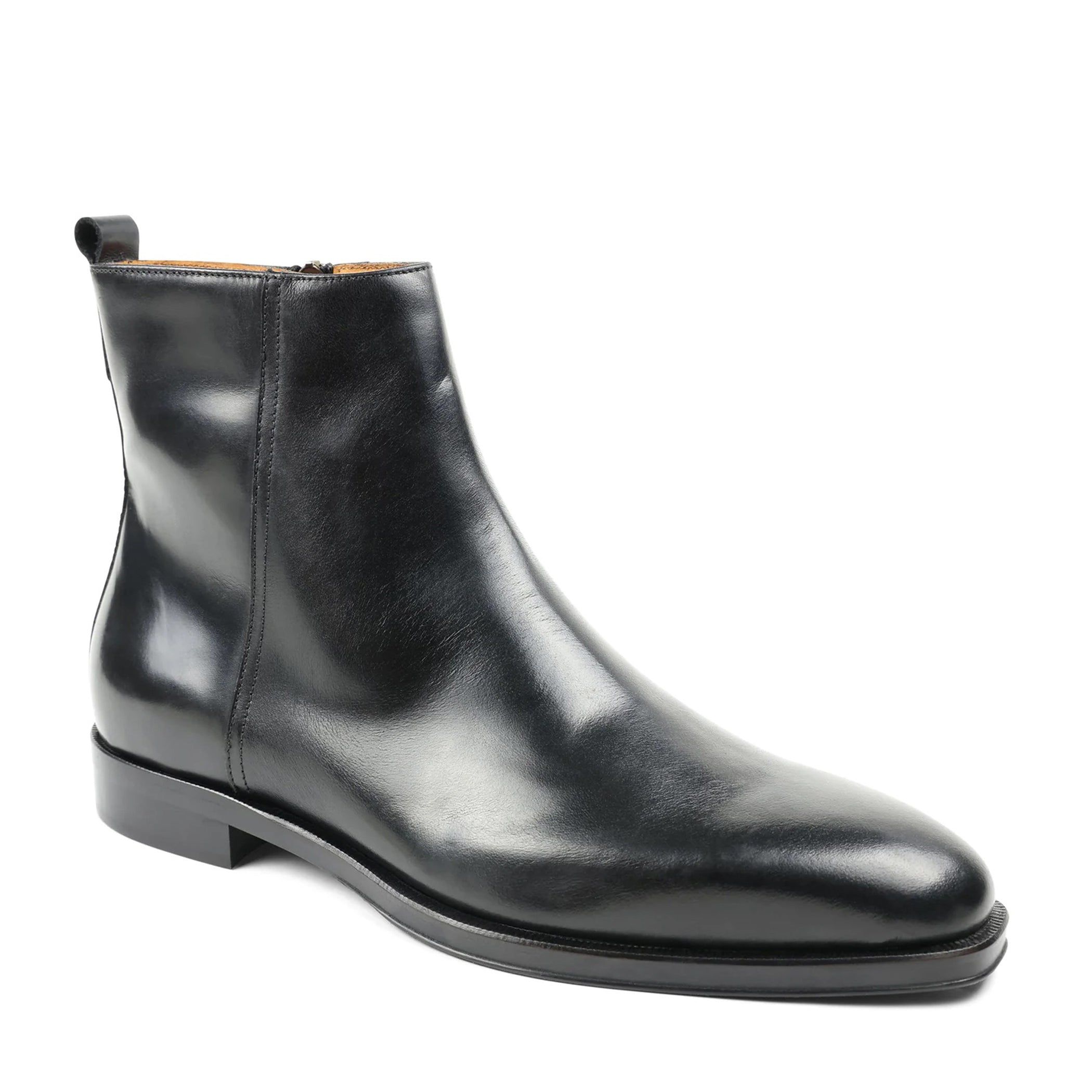 Nomad Leather Plain-Toe Boot - Black sold by Bruno Magli