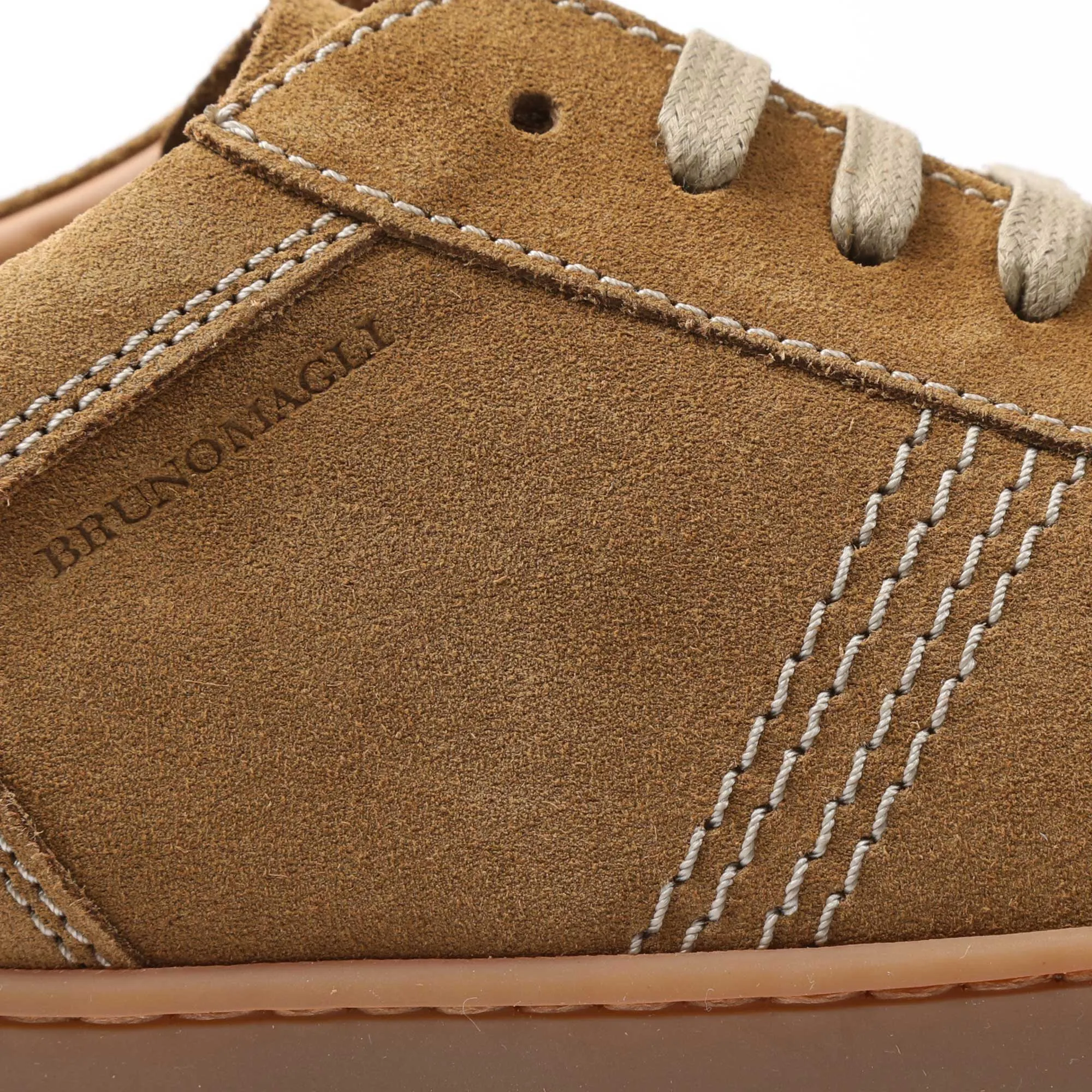 Bono Suede Lace-Up Sneaker - Cognac sold by Bruno Magli product image thumbnail 3