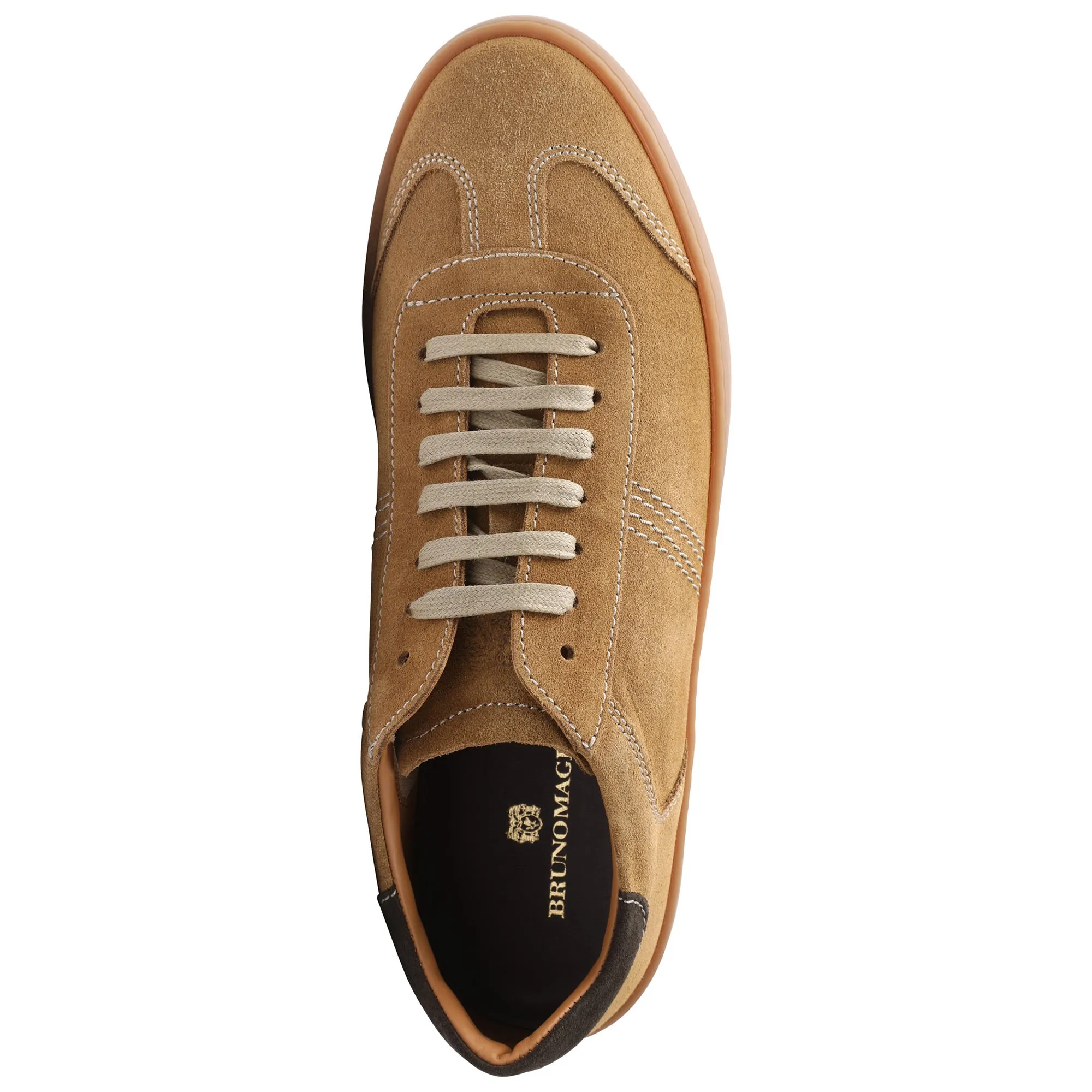 Bono Suede Lace-Up Sneaker - Cognac sold by Bruno Magli product image thumbnail 4