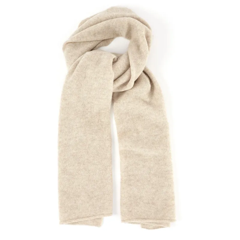 Elena Knit Cashmere Scarf - Sand sold by Bruno Magli