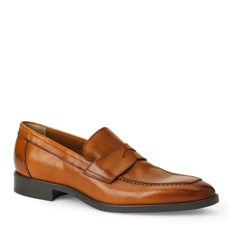 DURANTE Tapered Modern Penny Loafer COGNAC sold by Bruno Magli
