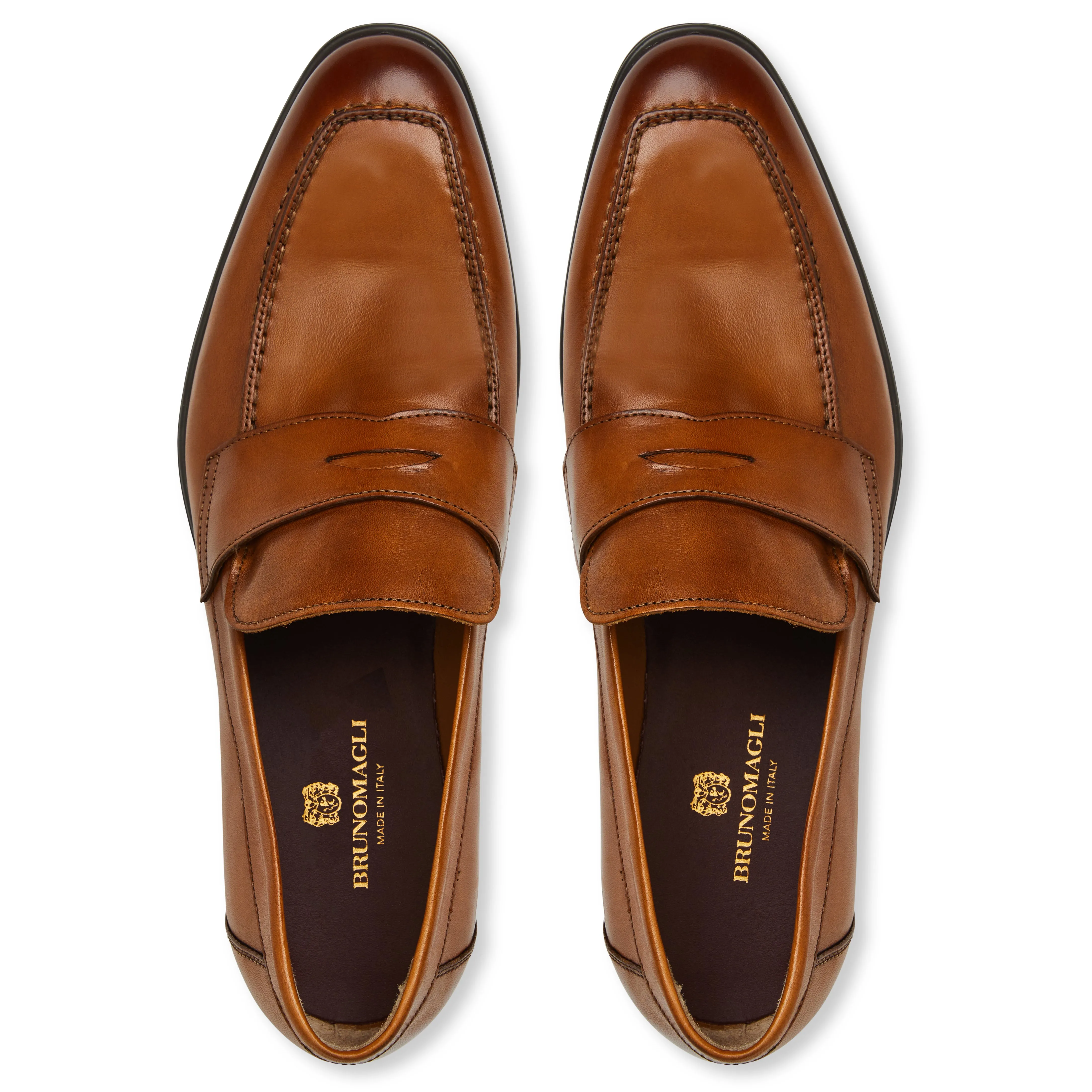 DURANTE Tapered Modern Penny Loafer COGNAC sold by Bruno Magli product image thumbnail 5