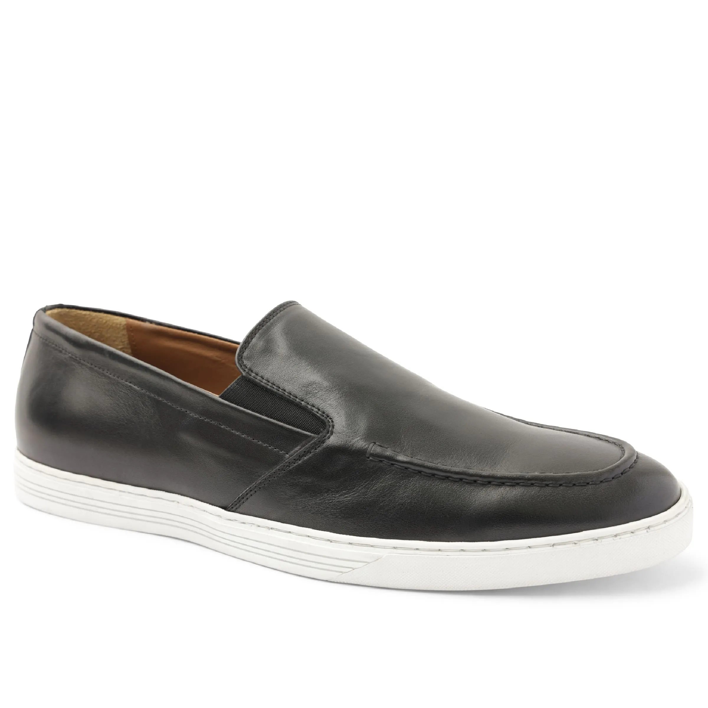 Cielio Leather Venetian Loafer - Black sold by Bruno Magli